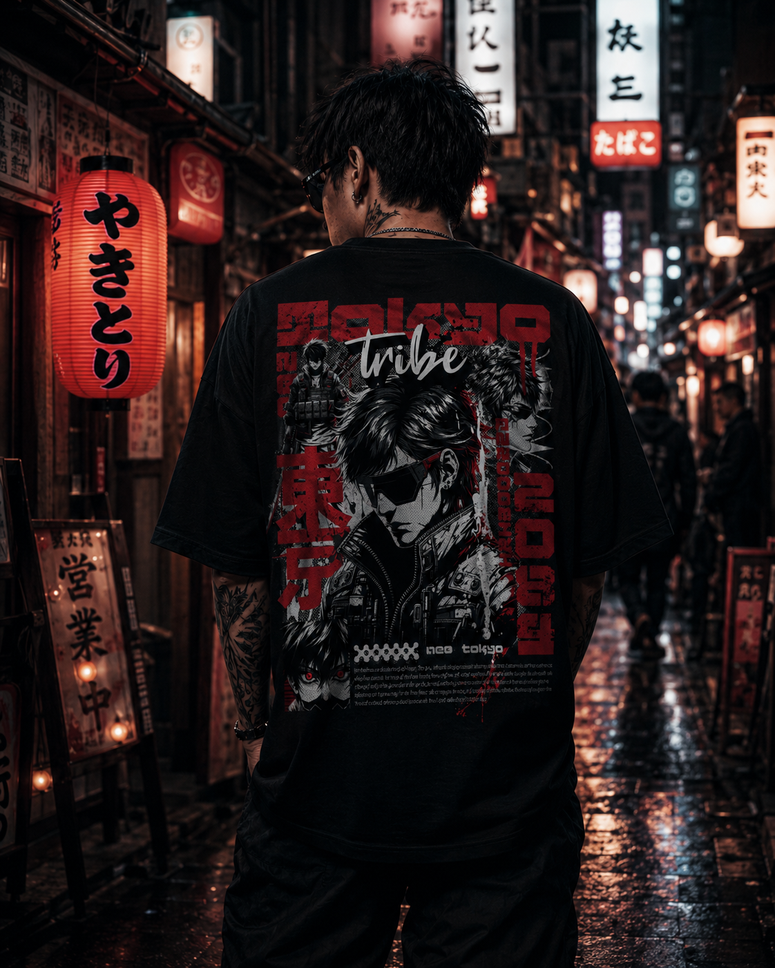 VIVILANA Tokyo Tribe Graphic Tee — Retro Cyberpunk Anime Streetwear
