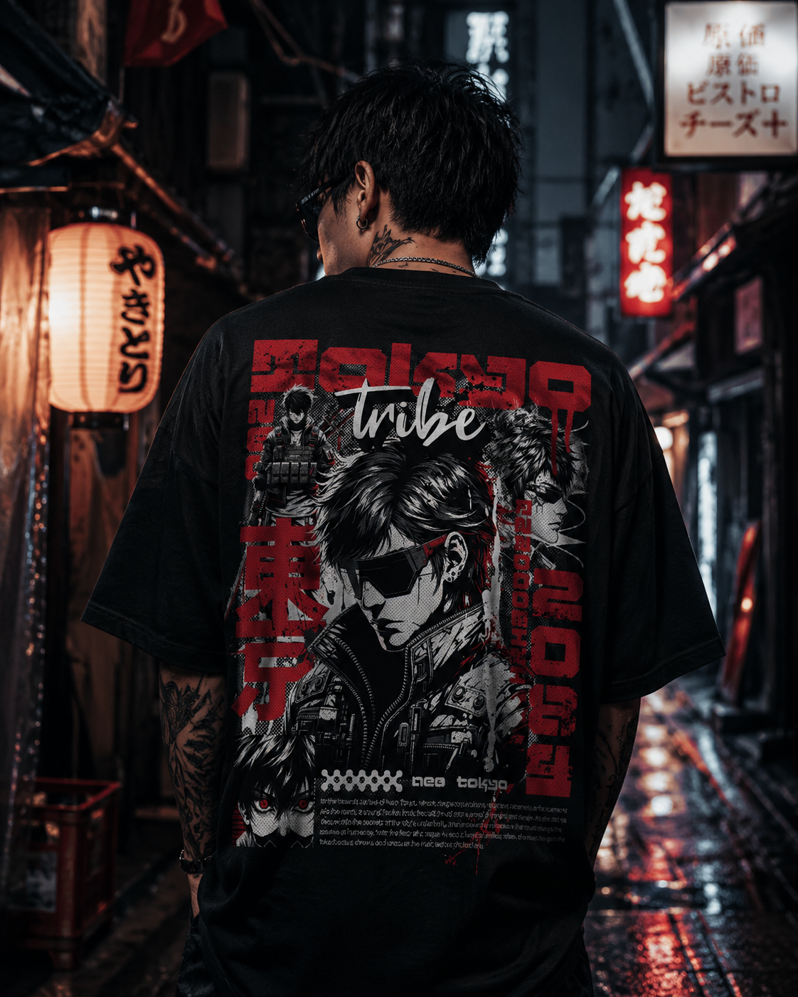 VIVILANA Tokyo Tribe Graphic Tee — Retro Cyberpunk Anime Streetwear