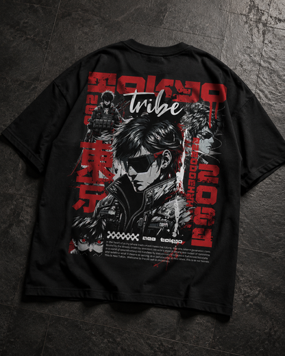 VIVILANA Tokyo Tribe Graphic Tee — Retro Cyberpunk Anime Streetwear